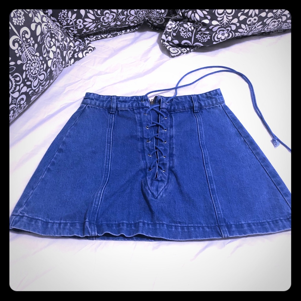 JEAN SKIRT.